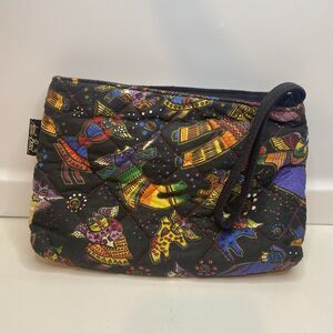laurel burch quilted wristlet flying cats